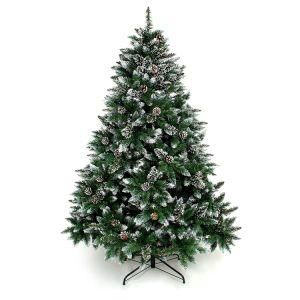 Artificial Christmas Tree Snow Flocked Trees with Pine Cone Decoration Unlit