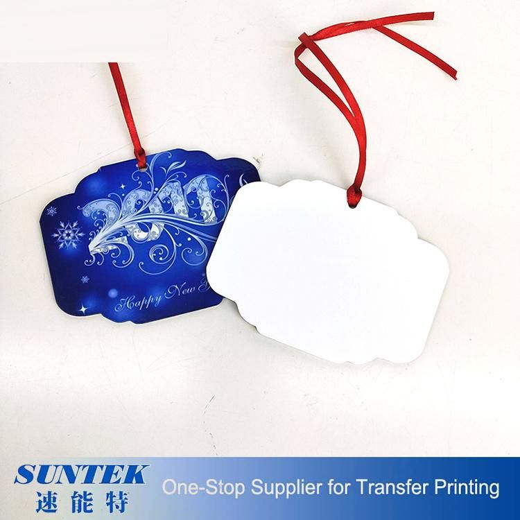 2020 New Arrival Xmas Ornament Sublimation Christmas Decoration MDF Xmas Tree Ornament