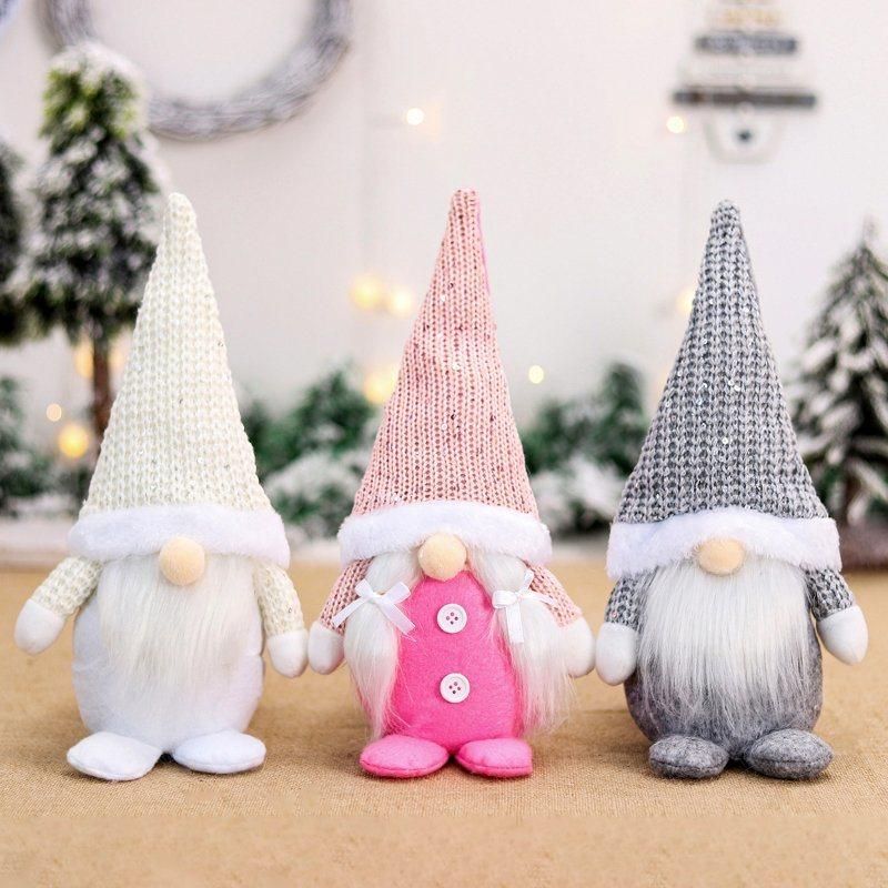 Dropshipping Christmas Home Window Decorations Nordic Style Decorative Dolls