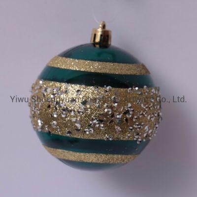 Hand Painted Plastic Christmas Ornament Ball
