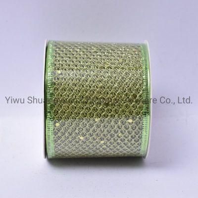 Christmas Ribbon Decor for Holiday Wedding Party Decoration Supplies Hook Ornament Craft Gifts