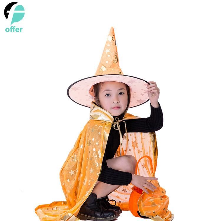 Halloween Wizard Cloak with Hat