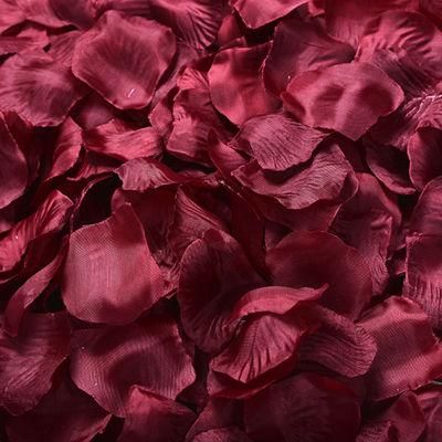 Showsea 200PCS High Quality Silk Flower Petals Silk Fabric Flowers Wholesale Blue Artificial Rose Petals