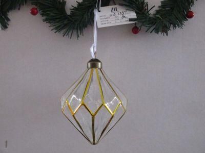 Irregular Shapes Glass Ball Ornaments for Christmas Decoration