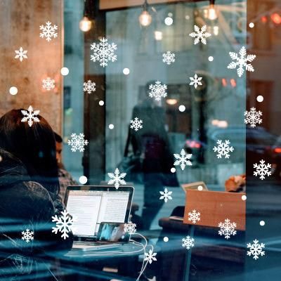 Christmas Snowflake Window Clings Decorations Xmas Party Stickers Decal Ornaments