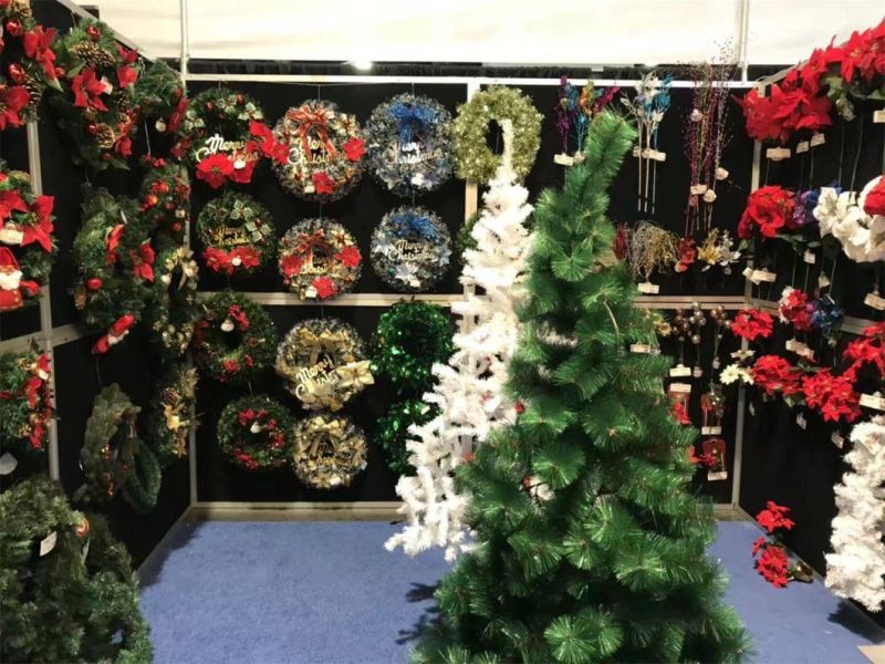 60cm Home Decoration Wholesale Christmas Green PVC Wreath