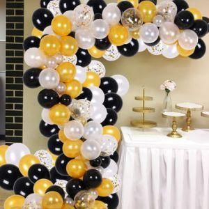 Amazon 138PCS Balloon Arch Set 12&quot; White Gold Confetti Balloons