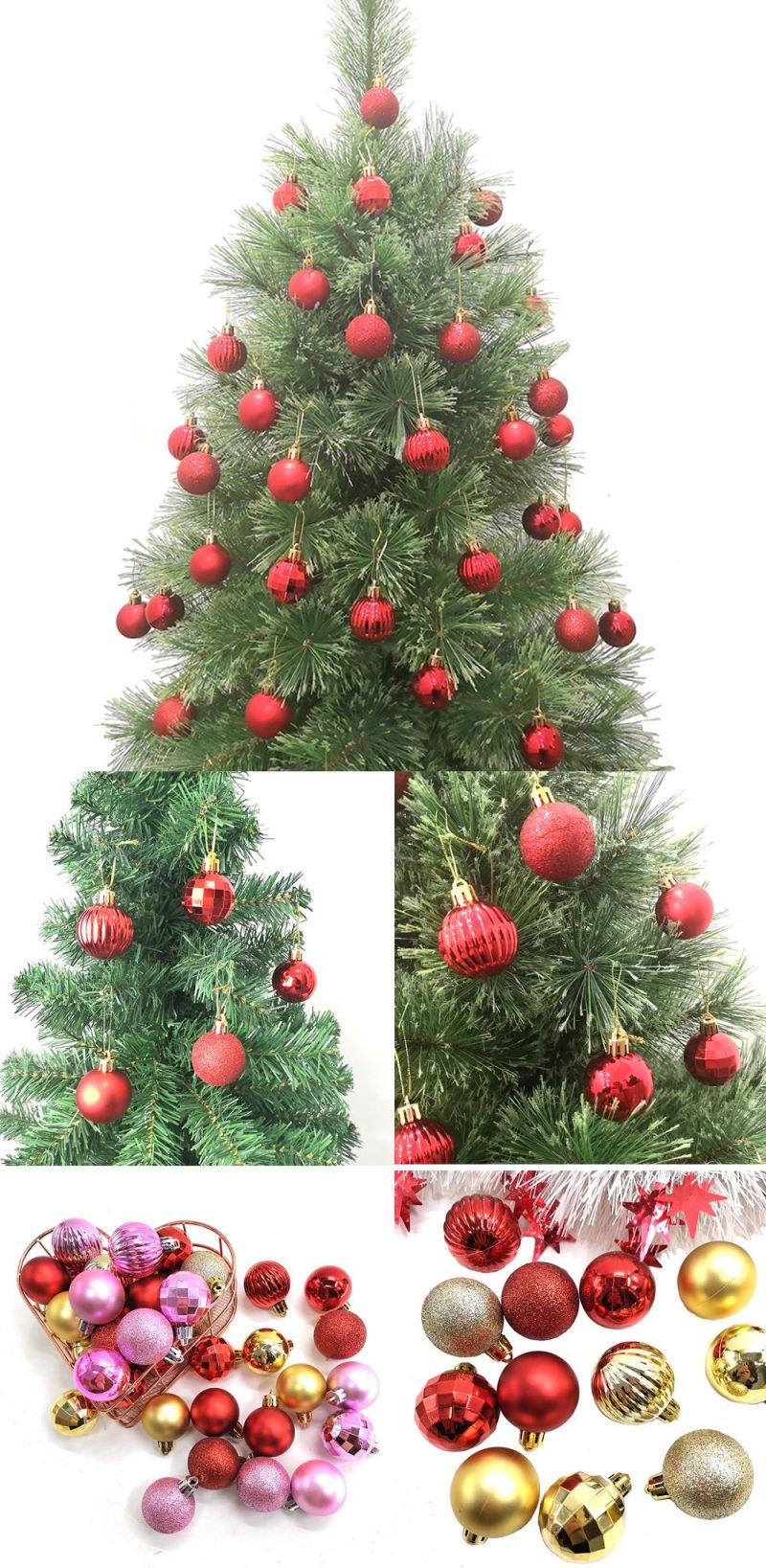 Various Colorful Hanging Christmas Decoration Balls