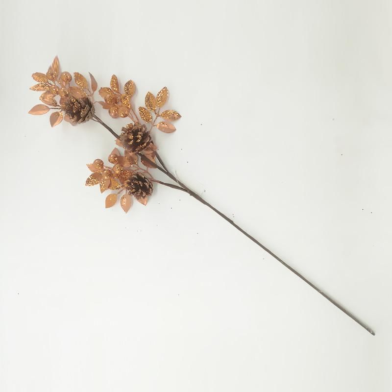 Hot Selling Artificial Simulation Christmas Flower for Decoration Xmas Ornament