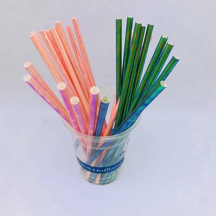 Biodegradable PLA Plastic Disposable Drinking Straw Compostable Paper Straw