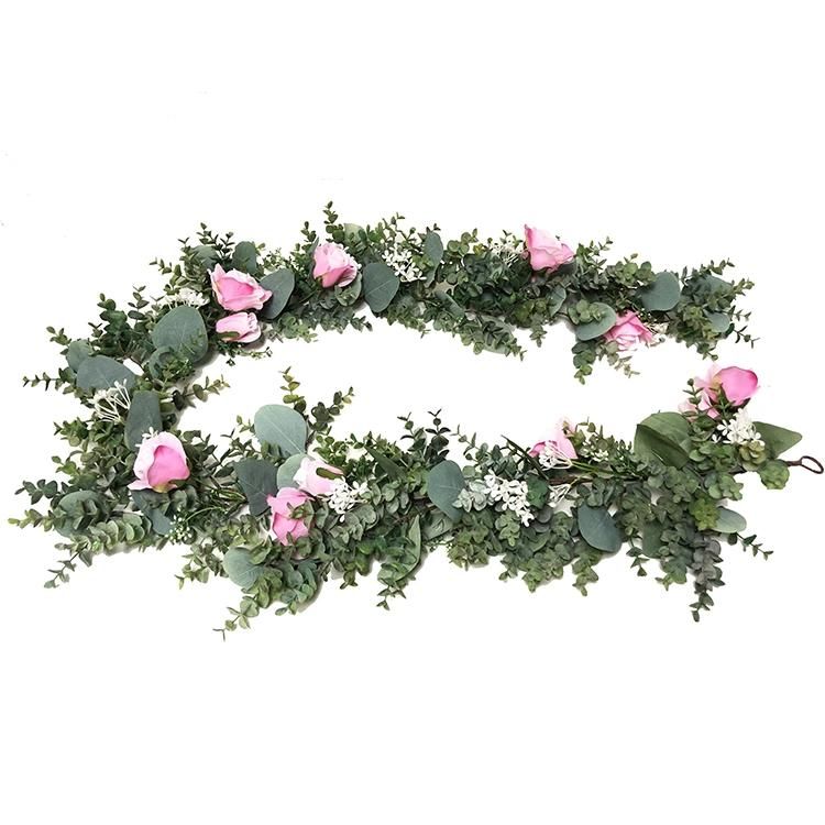 Home Decor Natural Garland Plants Vine 2.4m Grape Leaf Artificial Green Creeper Leaves Vine Artificial IVY Leaf