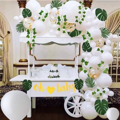 Oh Baby Neutral Balloon Garland Greenery Baby Shower Party Woodland Theme Party Supplies Arch Home Garden Wedding Wall Decorations