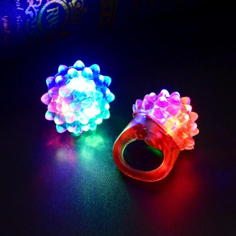 3PCS/Lot Strawberry Flashing LED Light up Party Toys Bumpy Rings