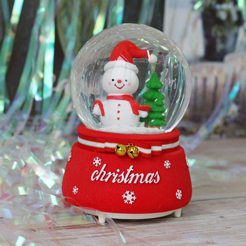 Hot Sale Crystal Ball Music Box for Christmas