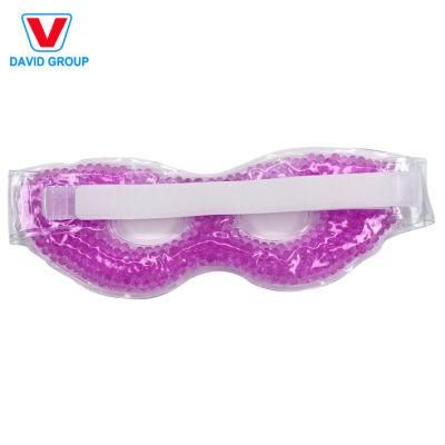 Food Grade PVC Hot Cold Gel Eye Mask Gel Bead Cooling Pack Eye Mask