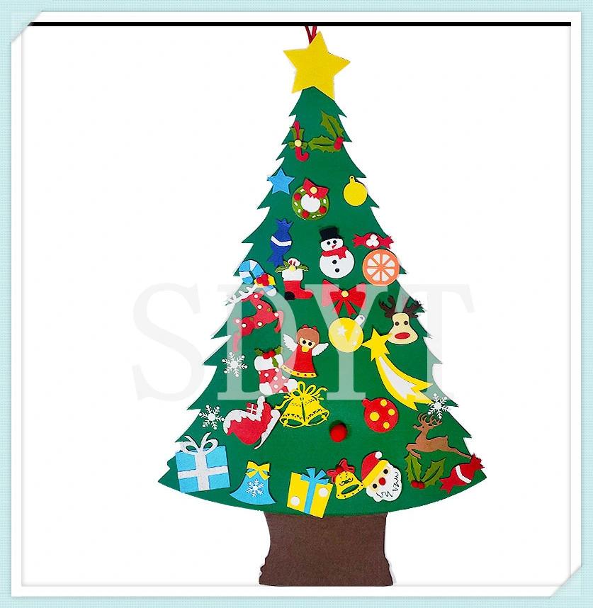 Custom Kids DIY Felt Christmas Tree Hanging Decorations