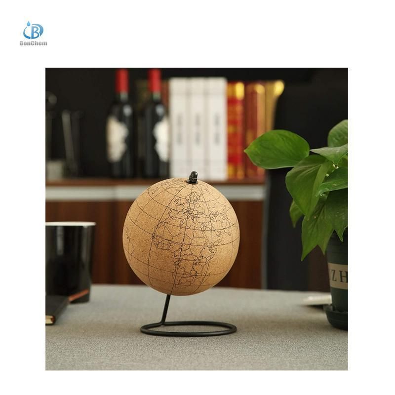 2022 New Design Cork World Globe with Metal Base