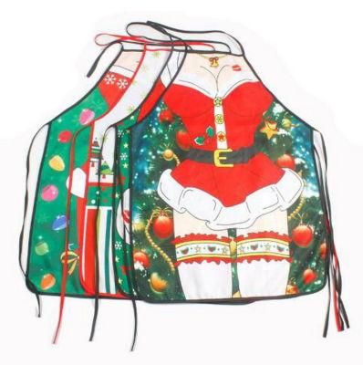 New Style Cartoon Sexy Lady Christmas Apron