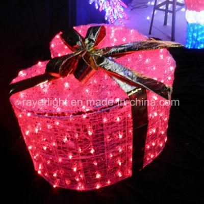LED Christmas Gifts Box Light Holiday Decoration