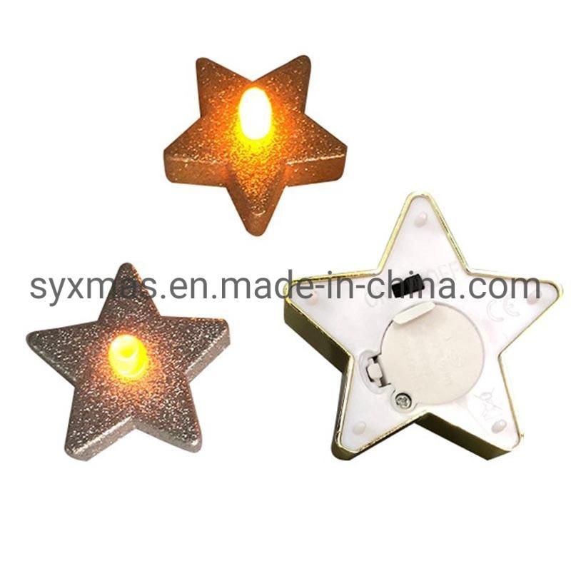 Wholesale Christmas Star Shape LED Tea Light