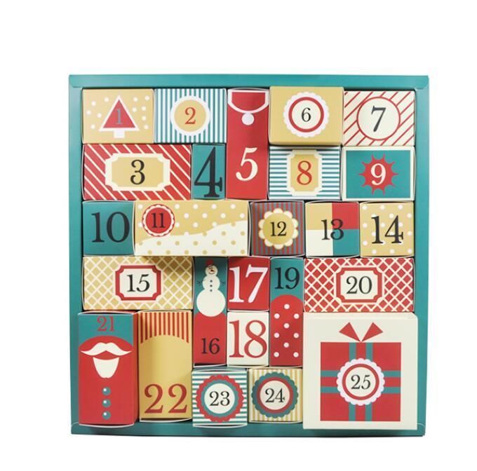 Christmas Gift Box Cosmetic Advent Calendar Cardboard Box