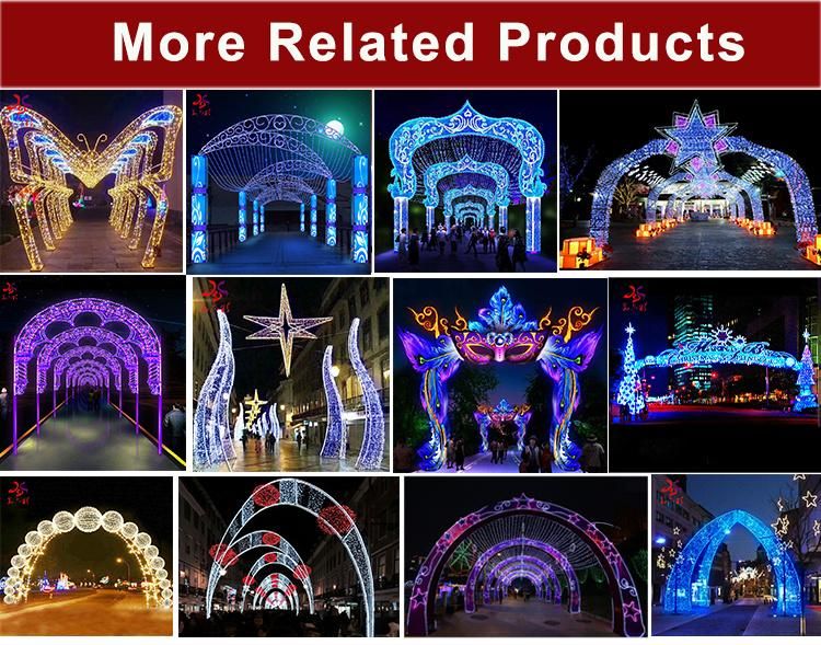 Giant Arch Motif Light for Street Decorations