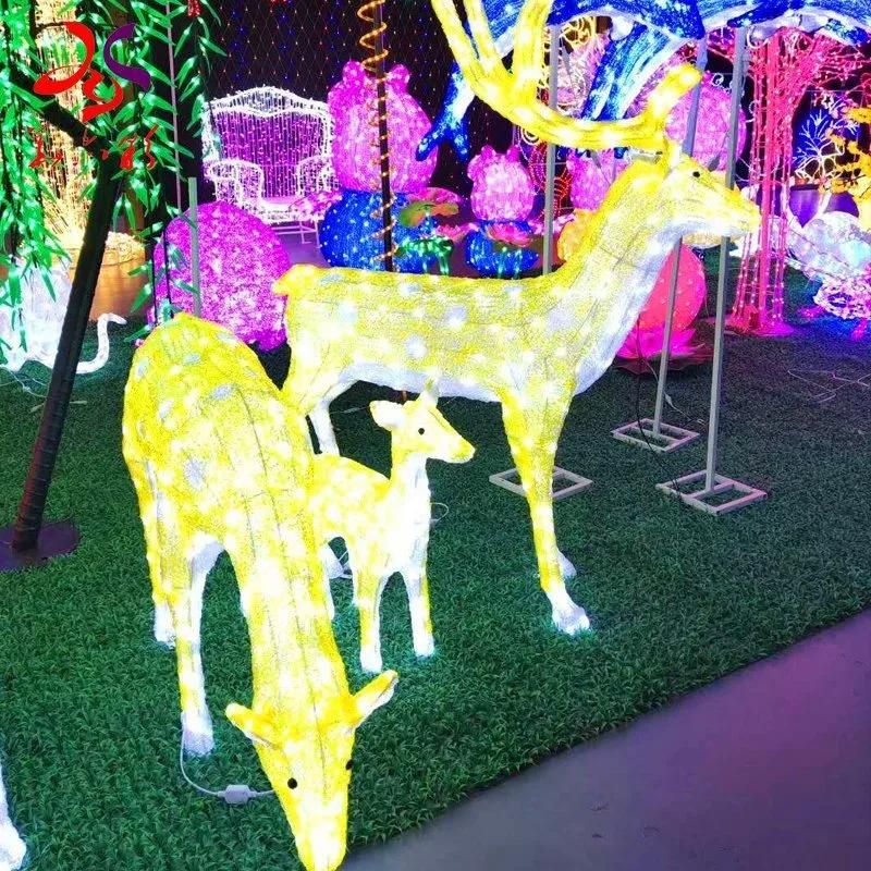 Outdoor Animal Reindeer Giraffe Horse Bear LED Outdoor Motif Lights