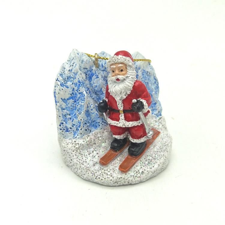 Custom Resin Ornament Santa Claus Statue Christmas Figurine