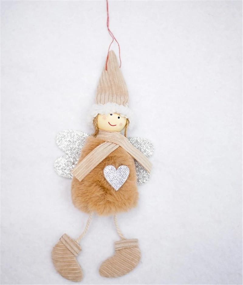 Cute Angel Christmas Plush Doll Ski Pendant Tree Decoration Ornaments