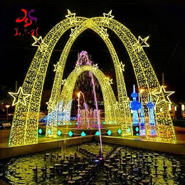 Outdoor LED Across Arch Motif Light for Street Decorations