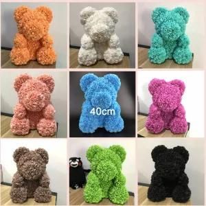 Best Selling Christmas Gift Medium Size 16&quot;/40cm Teddy Rose Bear