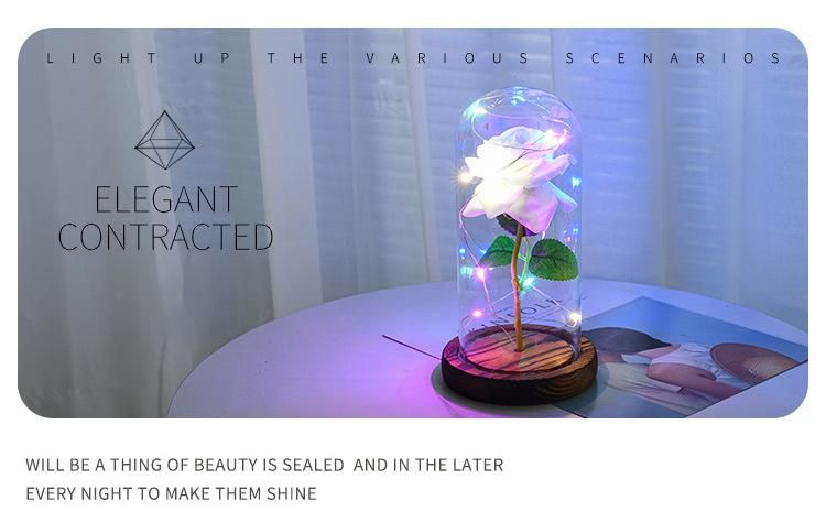 Hot Sale LED Rose Lamp Shade 2022 Valentines Day Boxes Gifts