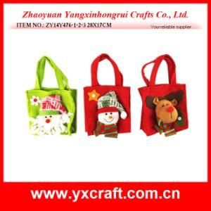 Christmas Decoration (ZY14Y476-1-2-3 28X17CM) Christmas Candy Bag Fabric Factory China
