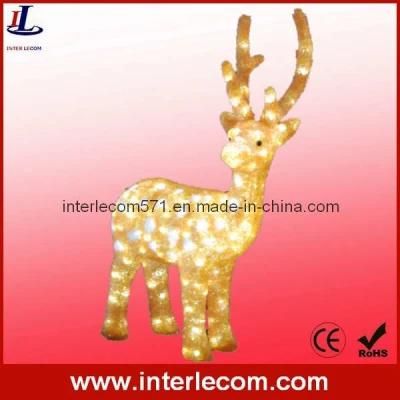 Golden Reindeer Light with LED (PRO13)