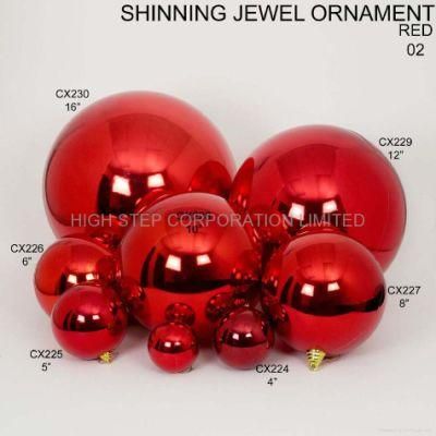 Christmas Shiny Ball From Size 25mm to 600mm, Material: Plastic, Christmas Decoration
