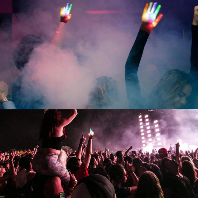 Electro Light up Glove Set for Raves & Light Shows Featured