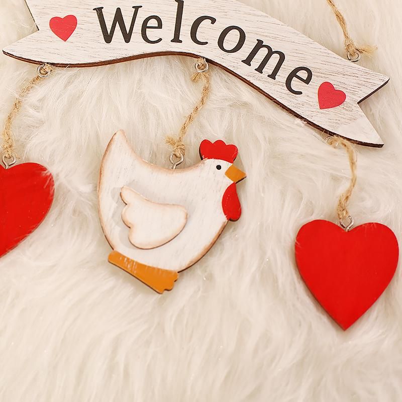 2021 New Design High Sales Easter Wooden Hanging for Holiday Wedding Party Decoration Supplies Hook Ornament Craft Gifts