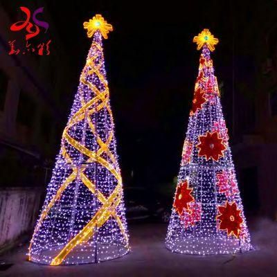 Outdoor Giant Artificial LED Lighting Christmas Tree Decoration