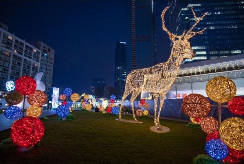 Outdoor Decoration LED Animal Figure Christmas Garden Lights Motif Light