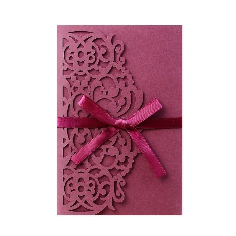 3D Laser Cut Wedding Invitations Card Birthday Cake Butterfly Invitation