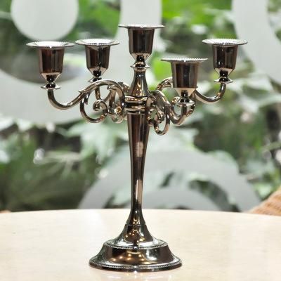 Antique Style Event Decoration Wedding Metal Candlesticks Candle Holder Candelabr