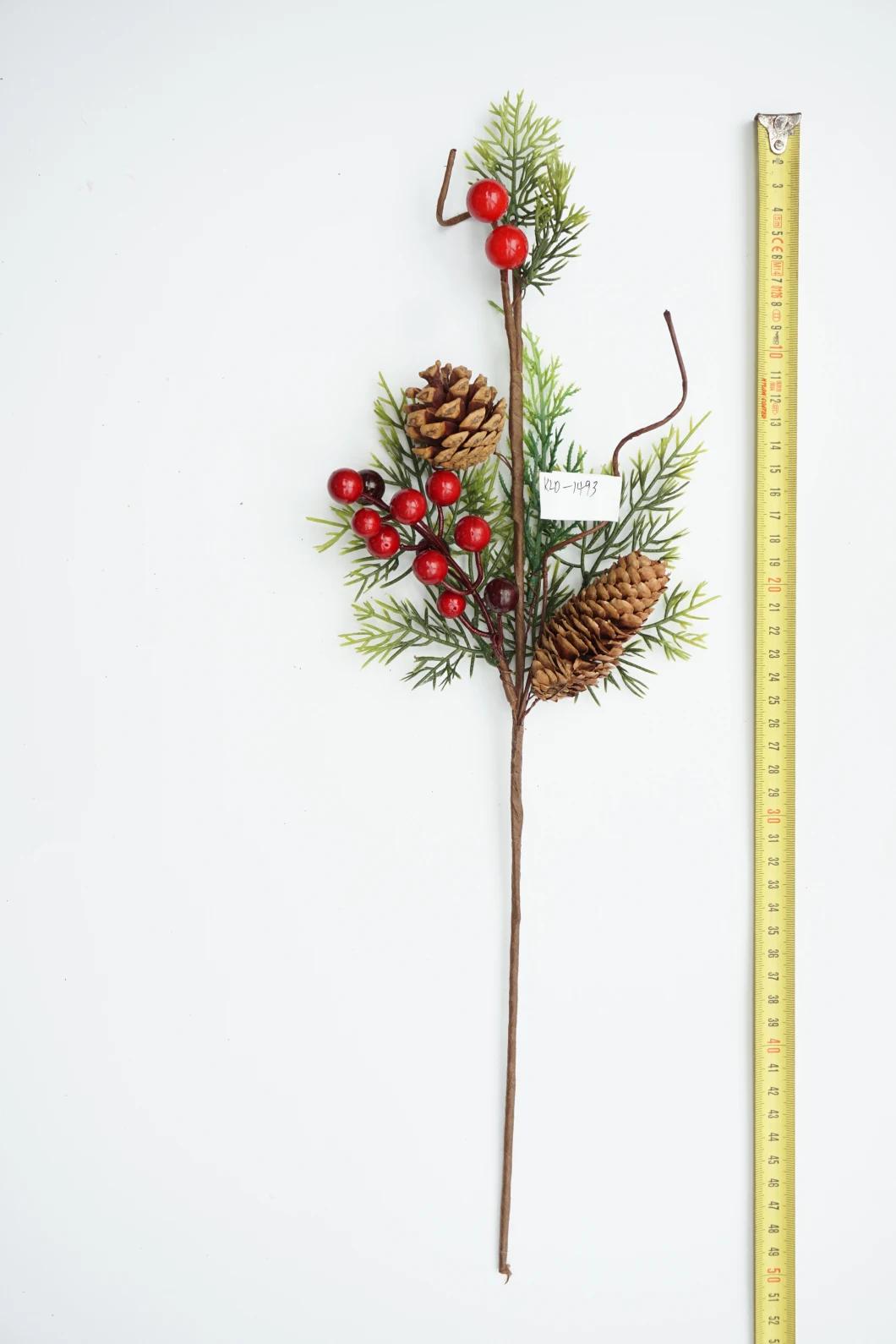 Red Christmas Berry Blossom Branch Christmas Artificial Berry Fruit Pick