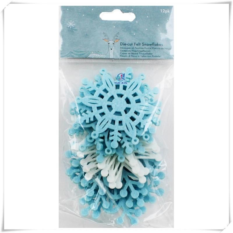 Felt Colored Snowflakes for Christmas Winter Party Decoration