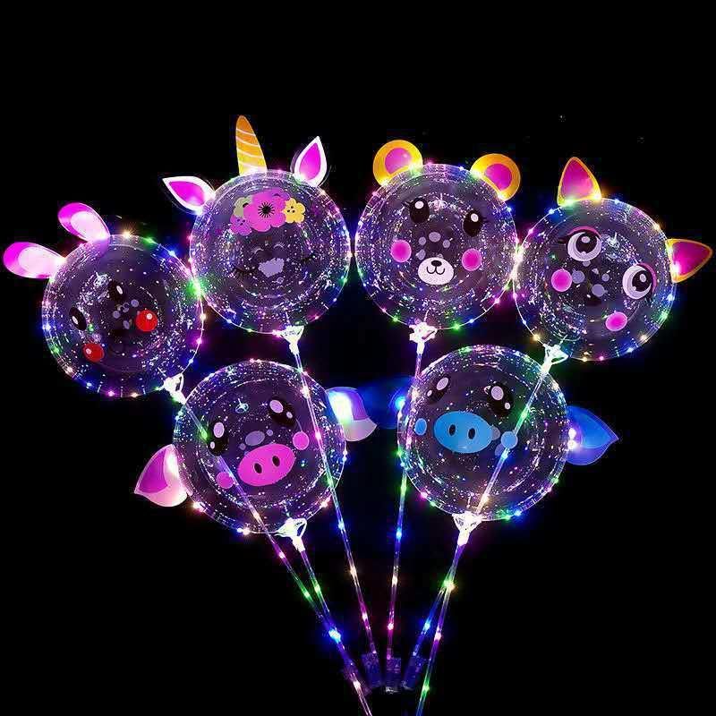New Style Bobo Balloon with 3m LED Strip Wire and Sticks LED Balloons