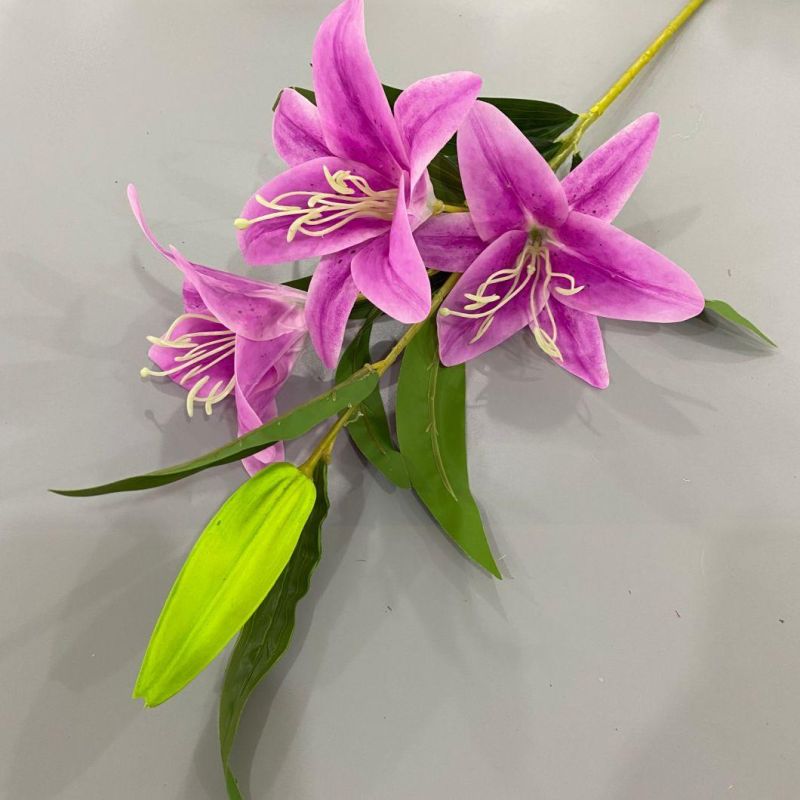 Artificial Flower Real Touch Latex Lily Flower