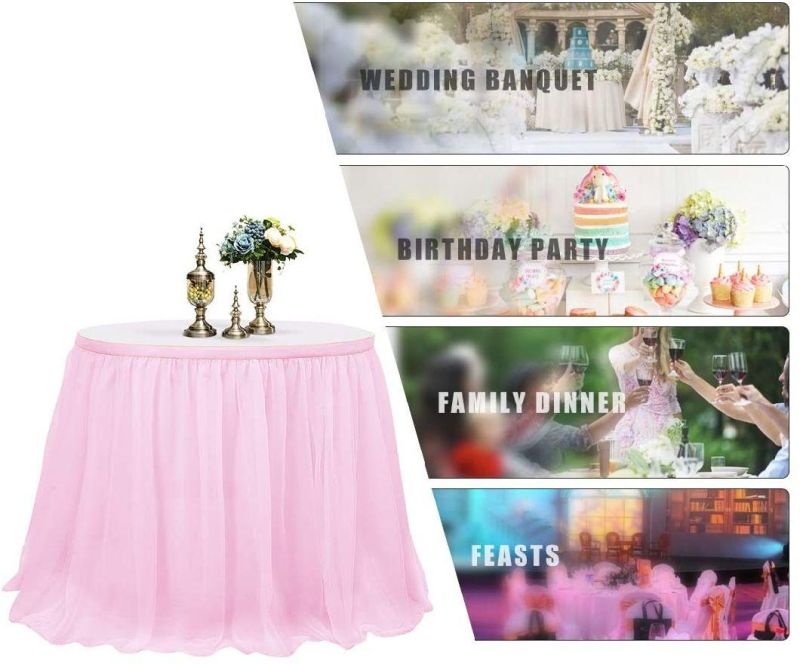 Tablecloth Pastel Backdrop Party Decoration Table Skirt - L183cm X H76cm