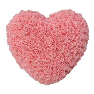 2022 Amazon Hot Sell PE Rose Heart Shape Gifts Valentine Mothers Day Foam Rose Heart