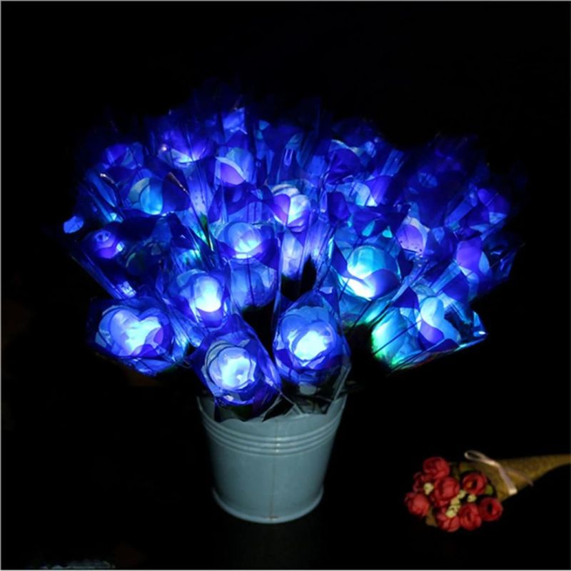 LED Flower Wedding Decoration Artificial Roses Wholesale