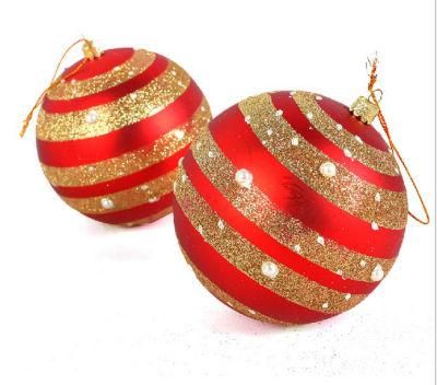 A2020 Golden Shatterproof Plastic Christmas Ball