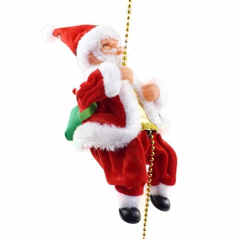 Santa Claus Plush Decoration Decorations Baby Unicorn Movable Hanging Lighted Outdoor String Music Owl 2021 Christmas Toy
